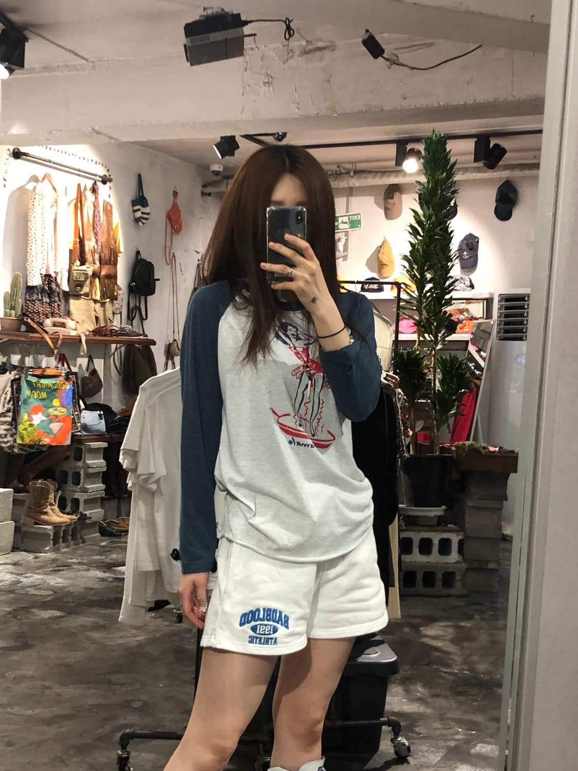 배드블러드 아치 로고 헤비웨이트 라운지 숏츠 - 화이트 상품이미지7