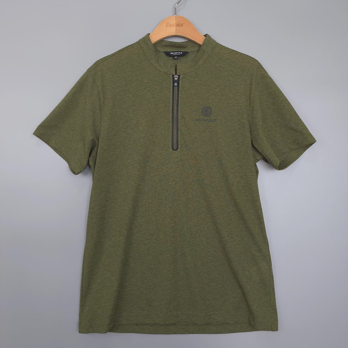 빈폴 BEANPOLE 아웃도어 집업 하프 티셔츠 카키 100 상품이미지1