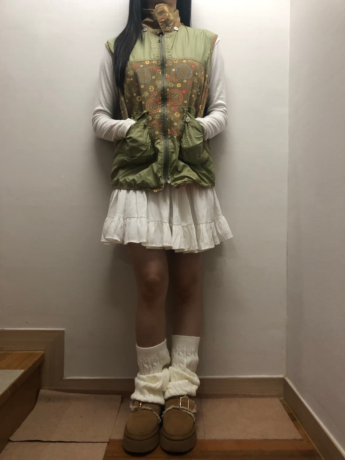 빈티지 카키 모리 베스트 상품이미지2