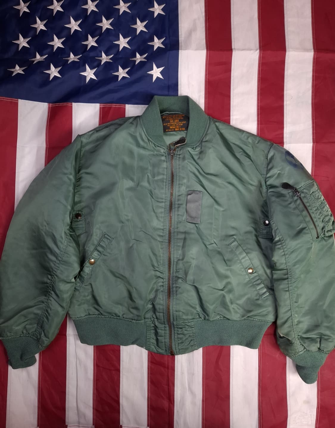 오리지날 미국제조 Weintraub Brothers민수용 MA-1항공자켓 상품이미지1