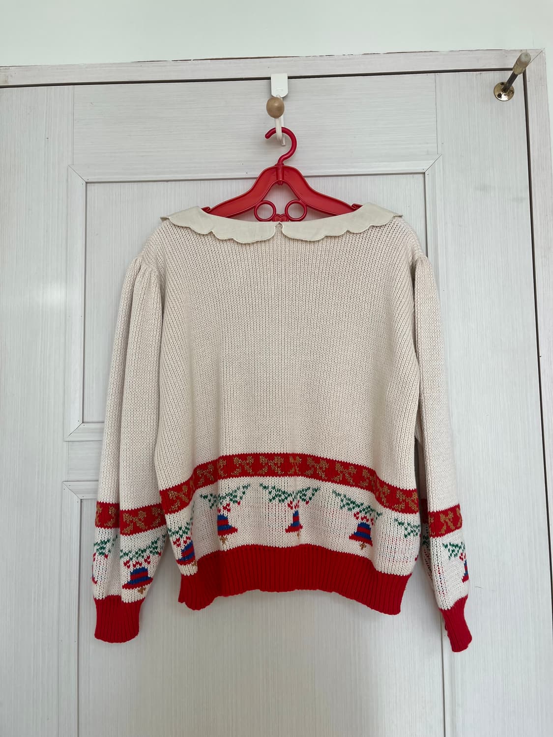 🎄크리스마스 선물 자수 트리 카라 울 니트 상품이미지6