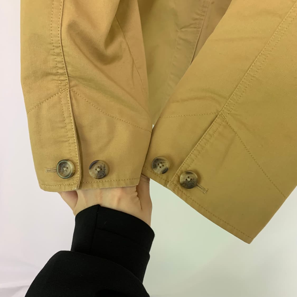 에디바우어 반 하이넥 트렌치 버튼 카고 자켓 베이지 남성 L 상품이미지9