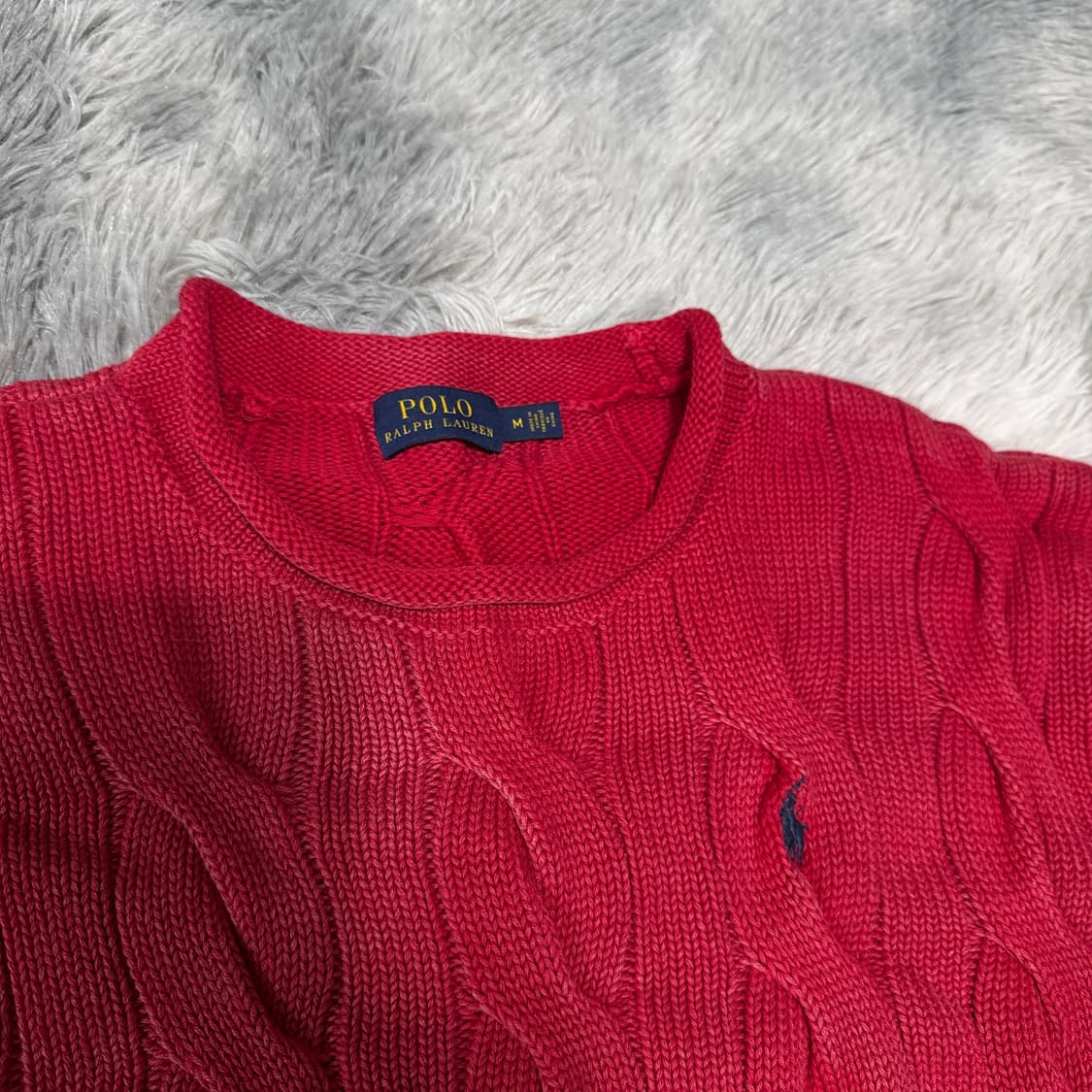 폴로랄프로렌 피그먼트 케이블니트 M사이즈 상품이미지2