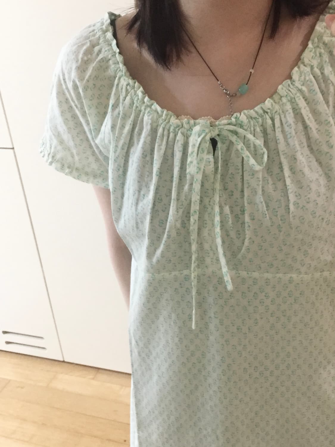 일본빈티지 민트패턴 홈웨어 원피스 츠모리치사토 상품이미지1