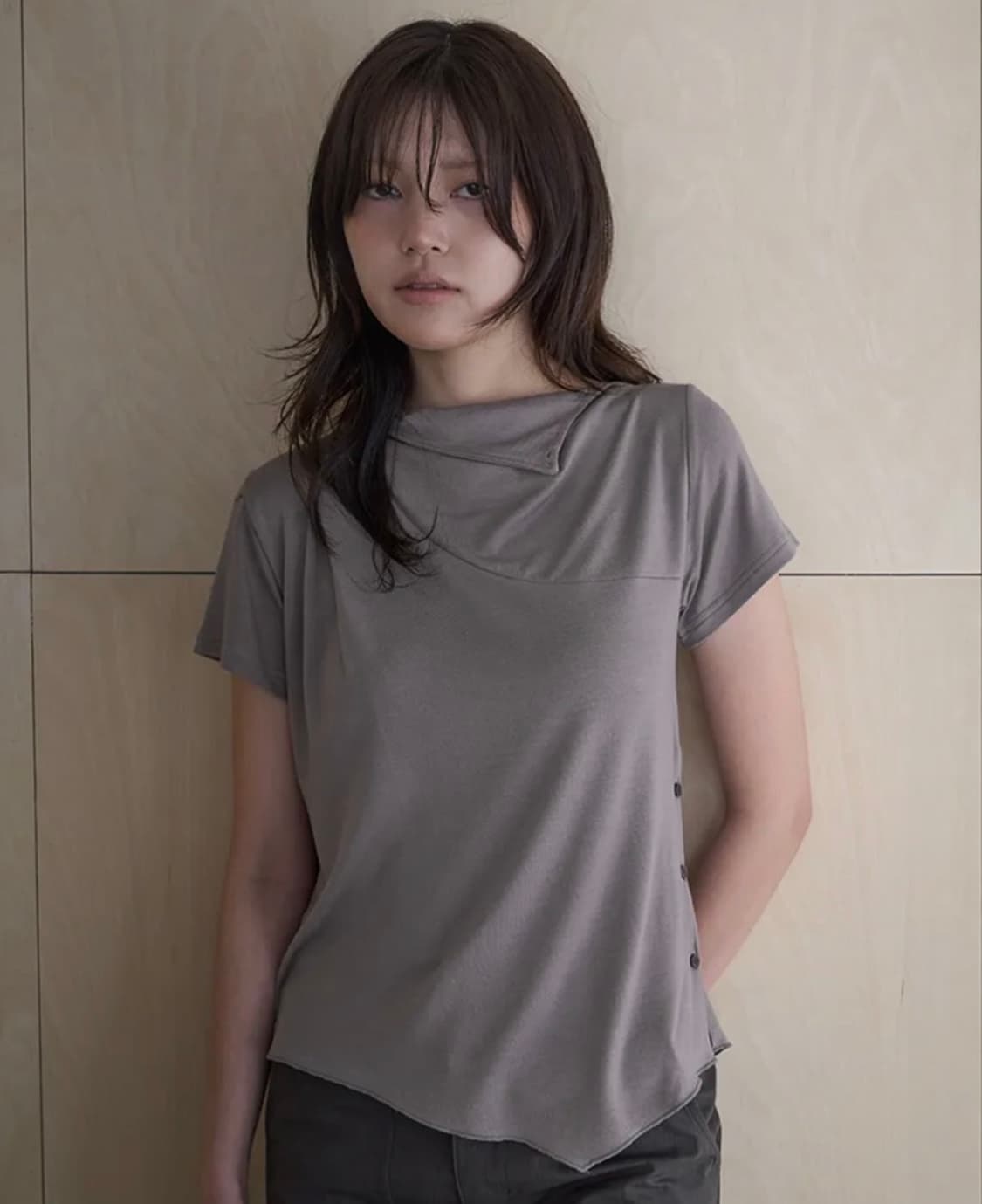 Safari sula explore 스티치 드레이프 저지 인 라이트토프 상품이미지1