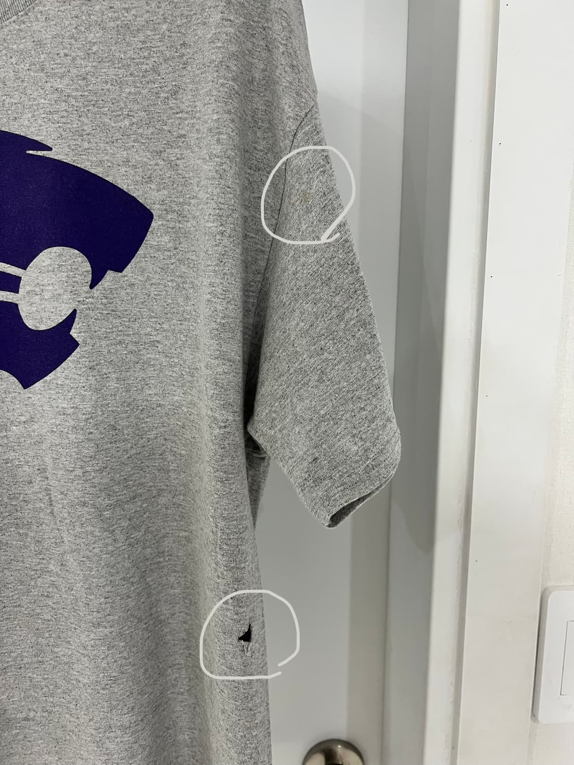 러셀 x 캔자스 스테이트 와일드캣츠 빈티지 로고 티셔츠 상품이미지5