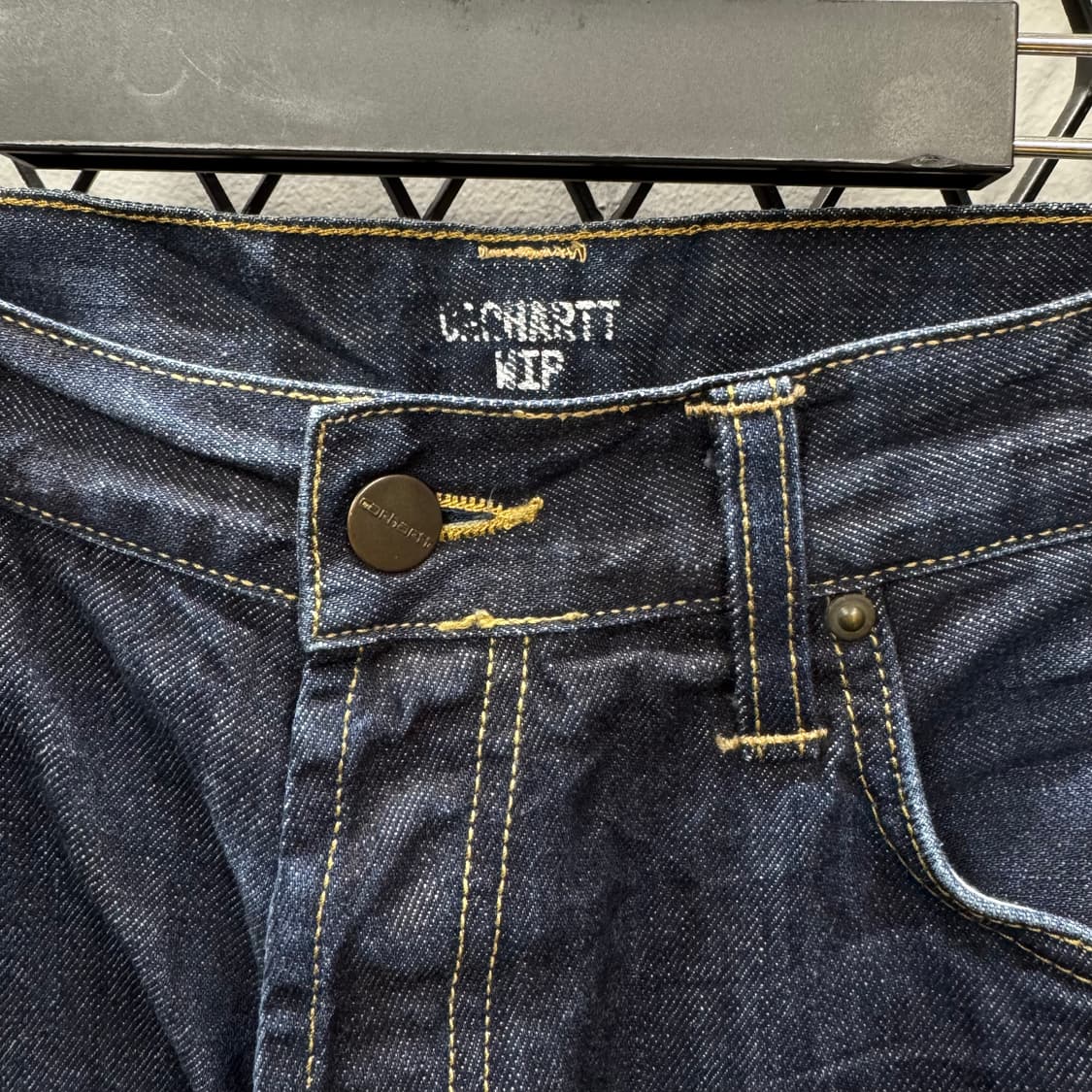 00s 칼하트 윕 클론다이크 데님 팬츠 스트레이트 핏 진청 상품이미지5