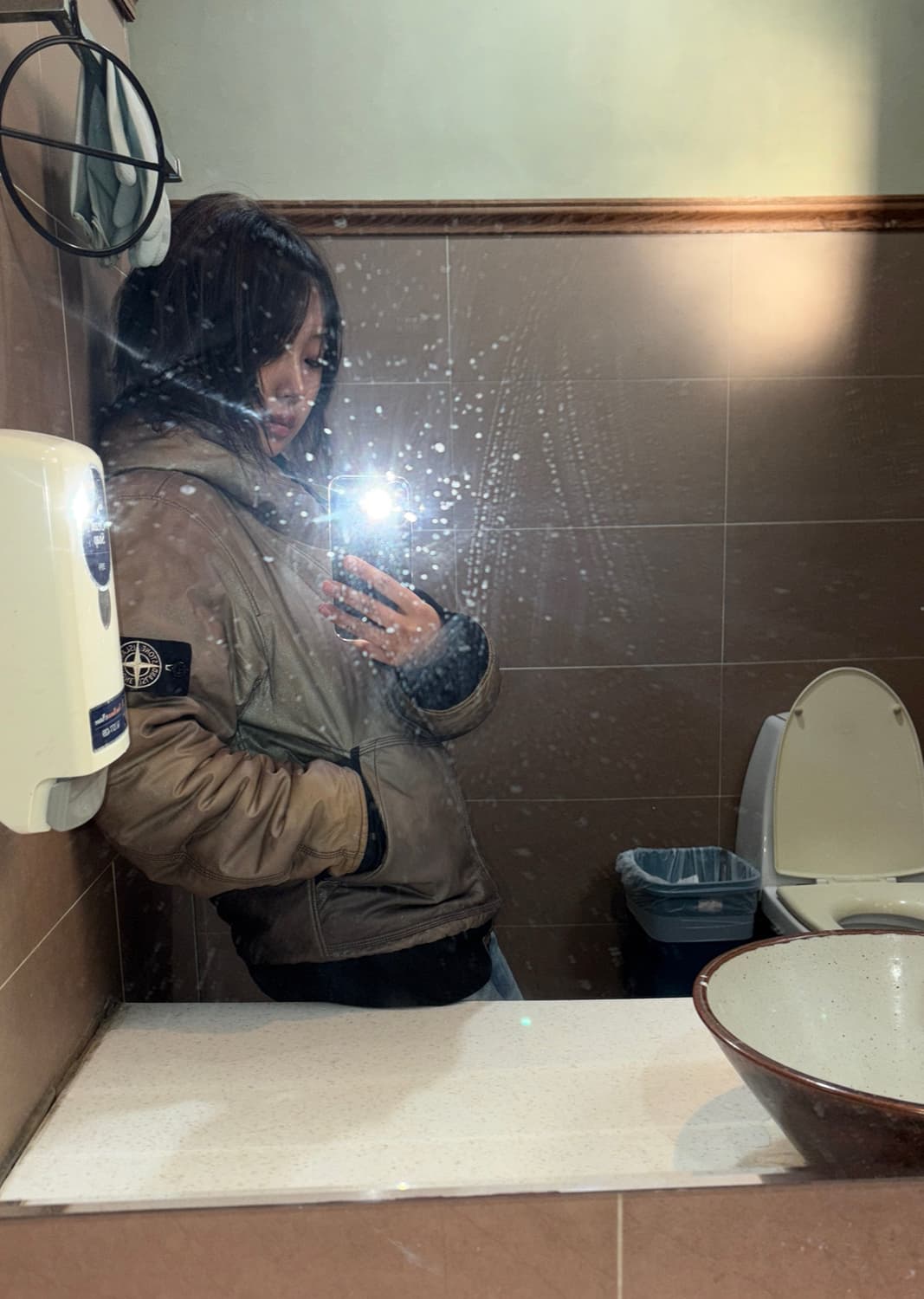 스톤아일랜드 아이스자켓 화이트와펜 L  상품이미지1