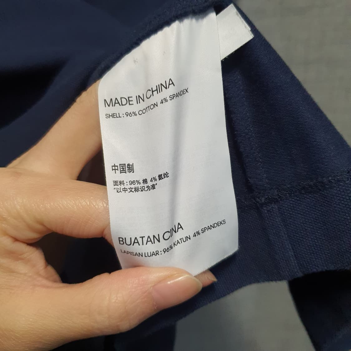 캘빈클라인 네이비 반집업 반팔 폴로티  상품이미지5