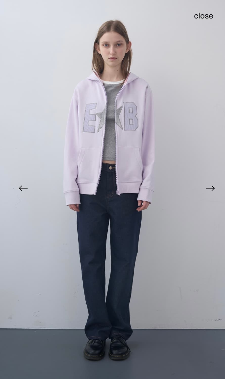 와플 패치 집업 후디 상품이미지1