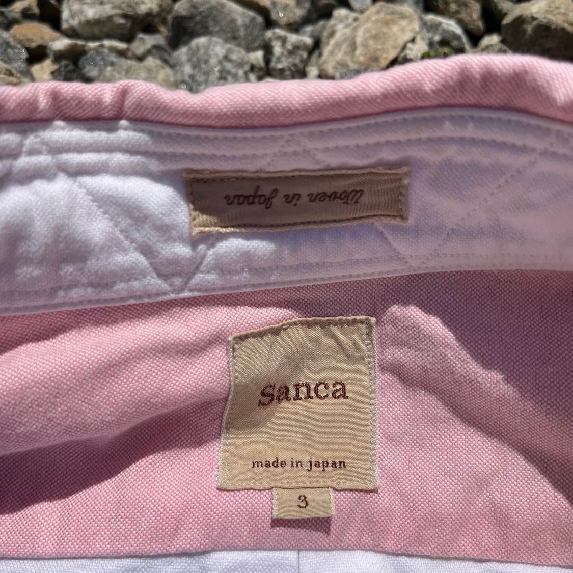 Sanca(made japan)배색 엘보 셔츠(실측확인) 상품이미지2