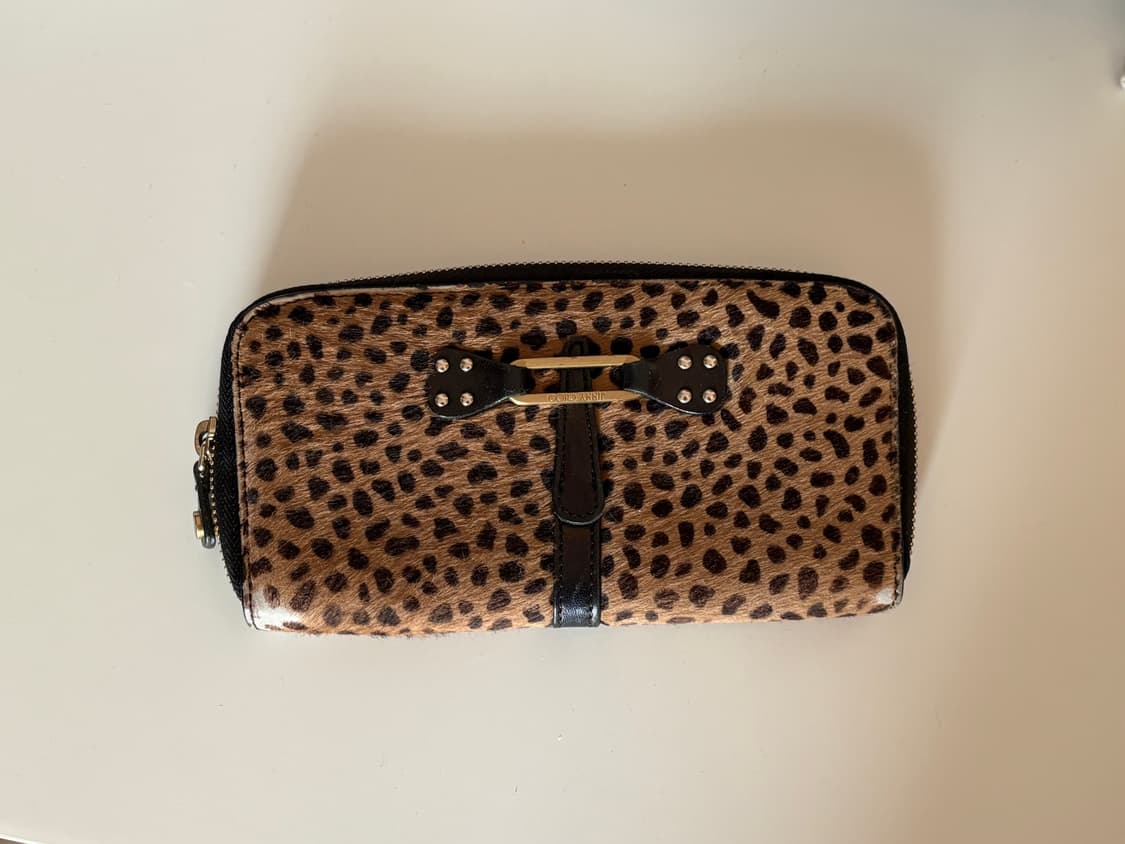 지미추 레오파드 송치 장지갑 상품이미지1
