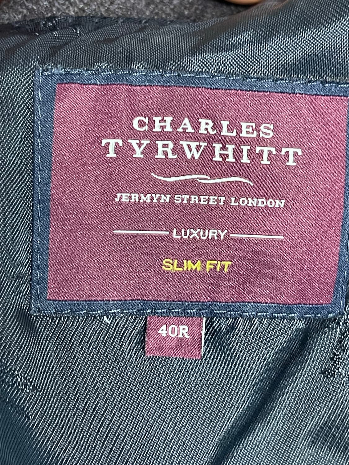 찰스 띠릿(CHARLES TYRWHITT) 레다 원단 울 자켓40R 상품이미지7