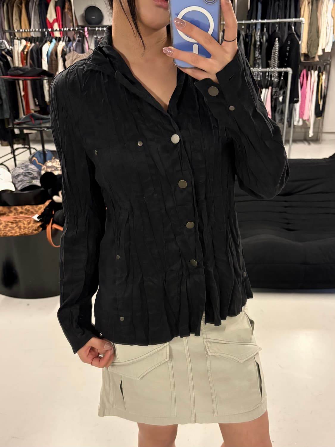 ISSEY MIYAKE FETE pleated shirt jacket 상품이미지1