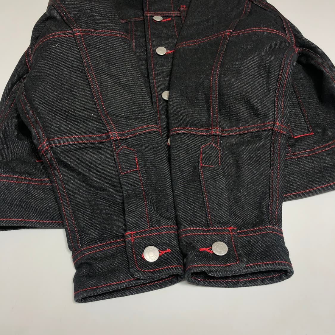 로맨틱크라운 스티치 데님자켓 S 상품이미지5