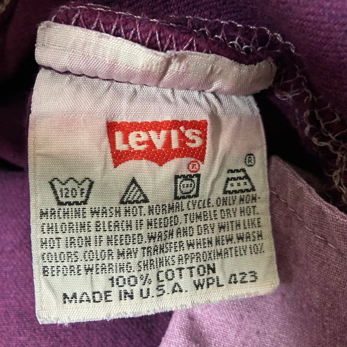 (90's) 리바이스 501xx USA 퍼플 데님 청바지 상품이미지6