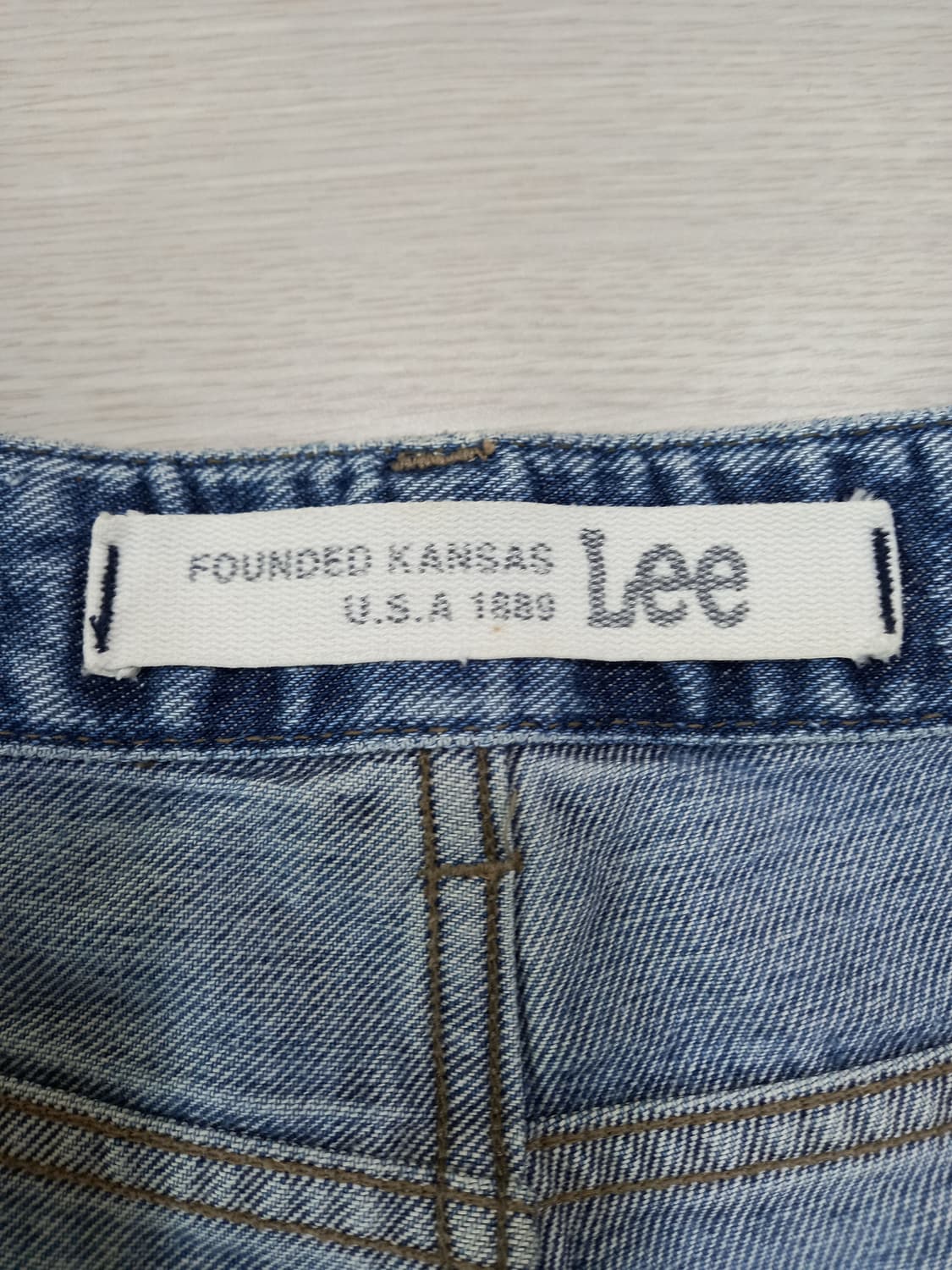 34 90's LEE Kor 일자진 연청 34-565 상품이미지7