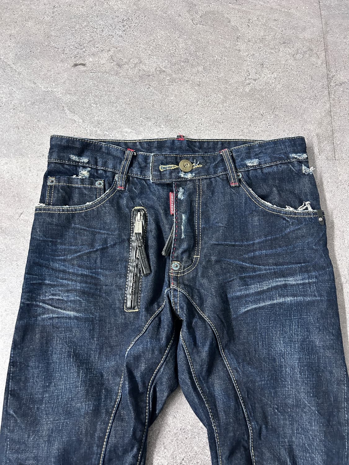 디스퀘어드 2000s 사이드 지퍼 슬림 진 상품이미지7
