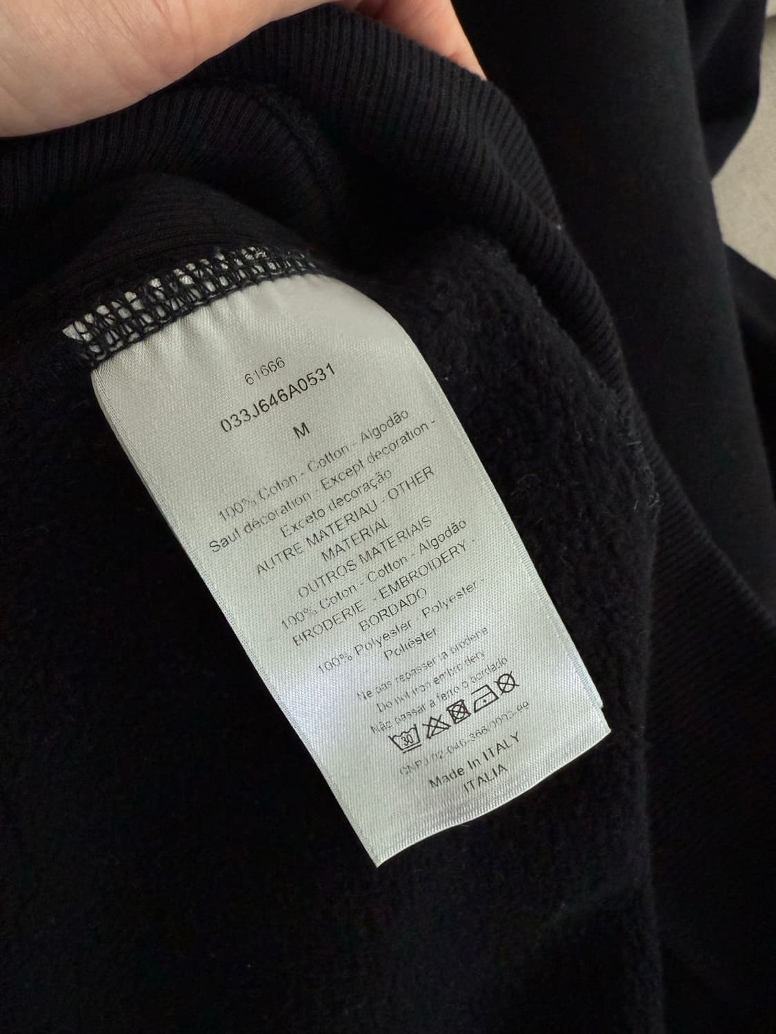 디올 X 숀 스투시 콜라보 블랙 후드티 M 상품이미지7