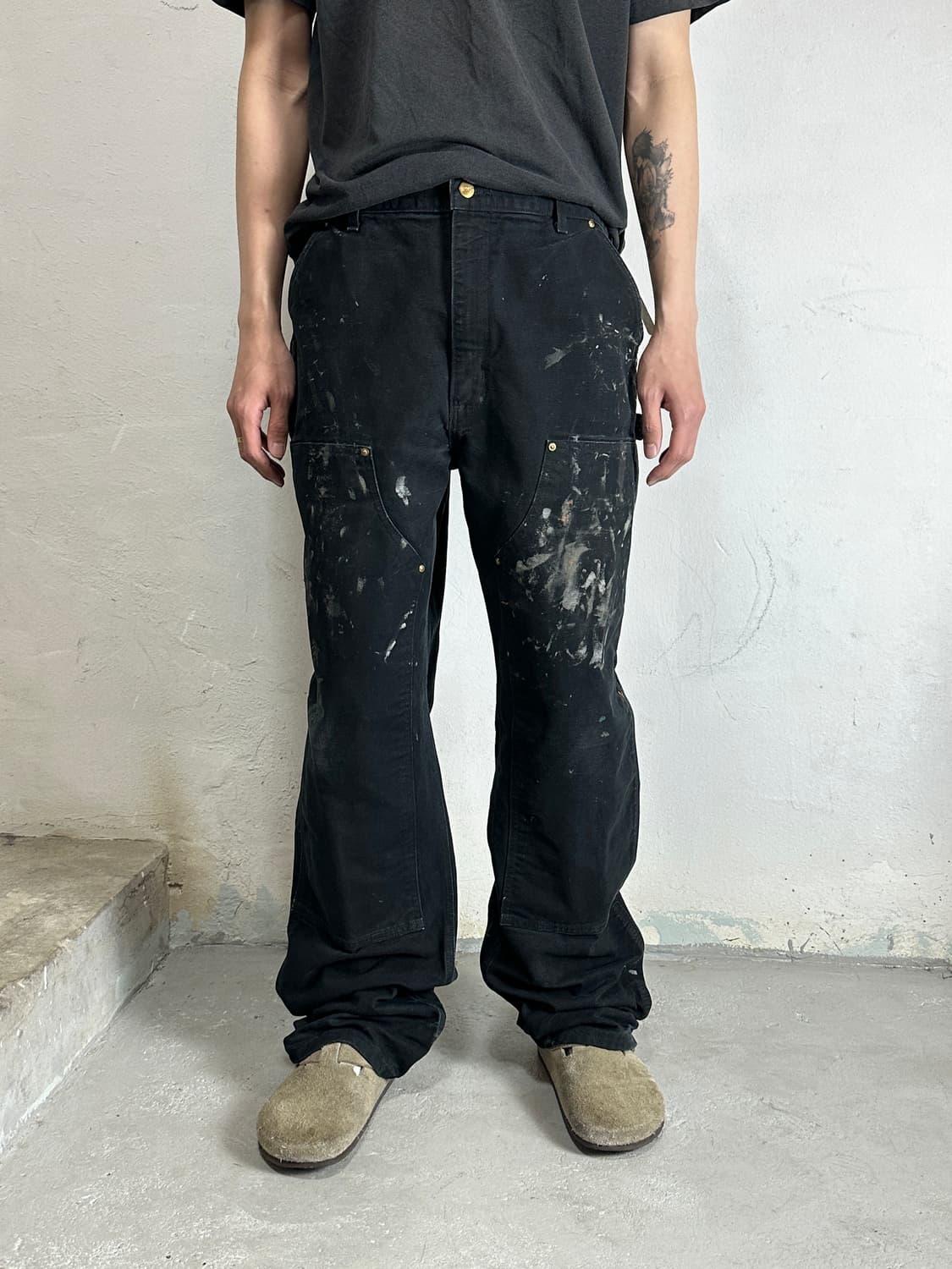 OG USA Made 칼하트 더블니 블랙 칼하트 B01 썩블니 상품이미지3