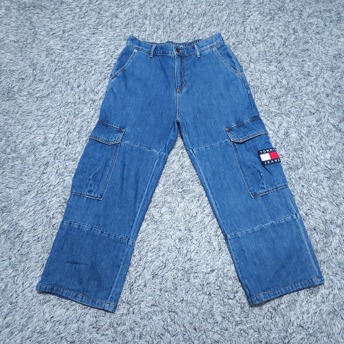 타미힐피거) M 남자 와이드데님 카고청바지 / 왕눈이샵 상품이미지1