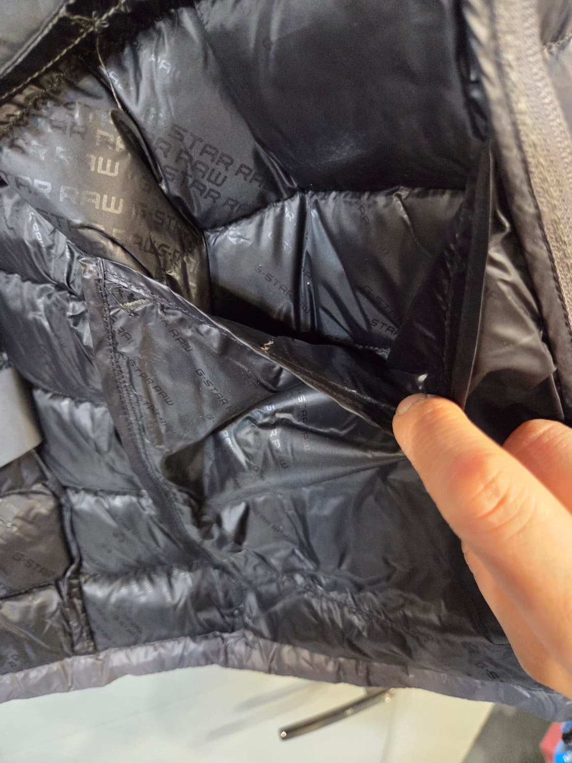 G-STAR RAW 경량 패딩 점퍼 그레이(S) 상품이미지5