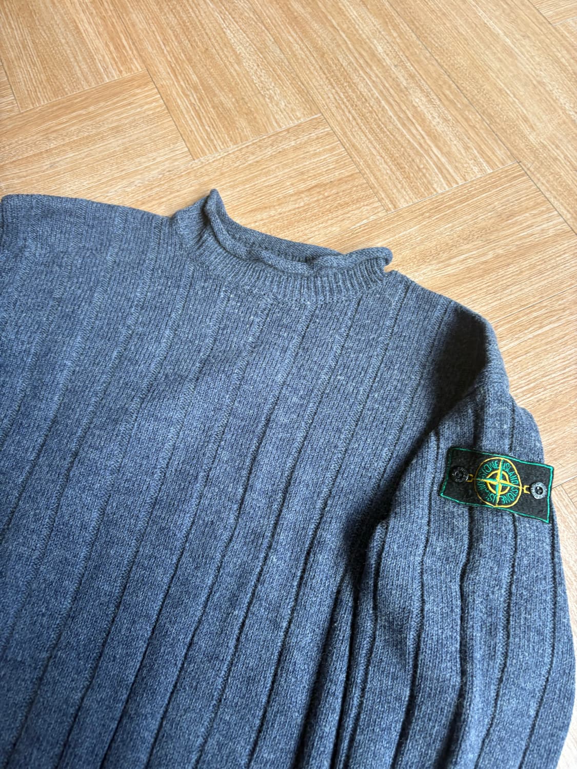 90s Stone island 그린엣지와펜 니트 상품이미지2