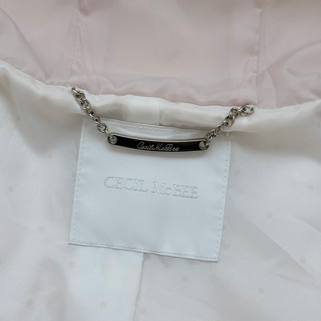 Cecil McBee 세실맥비 빈티지 화이트 퍼 숏코트 상품이미지6