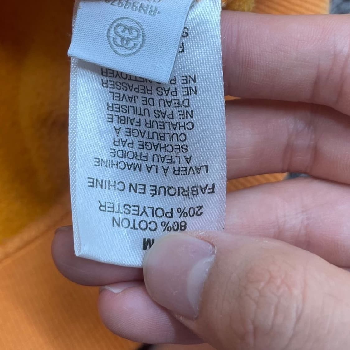 STUSSY  스투시 자수 스탁 커밍 미들로고 오렌지  상품이미지5