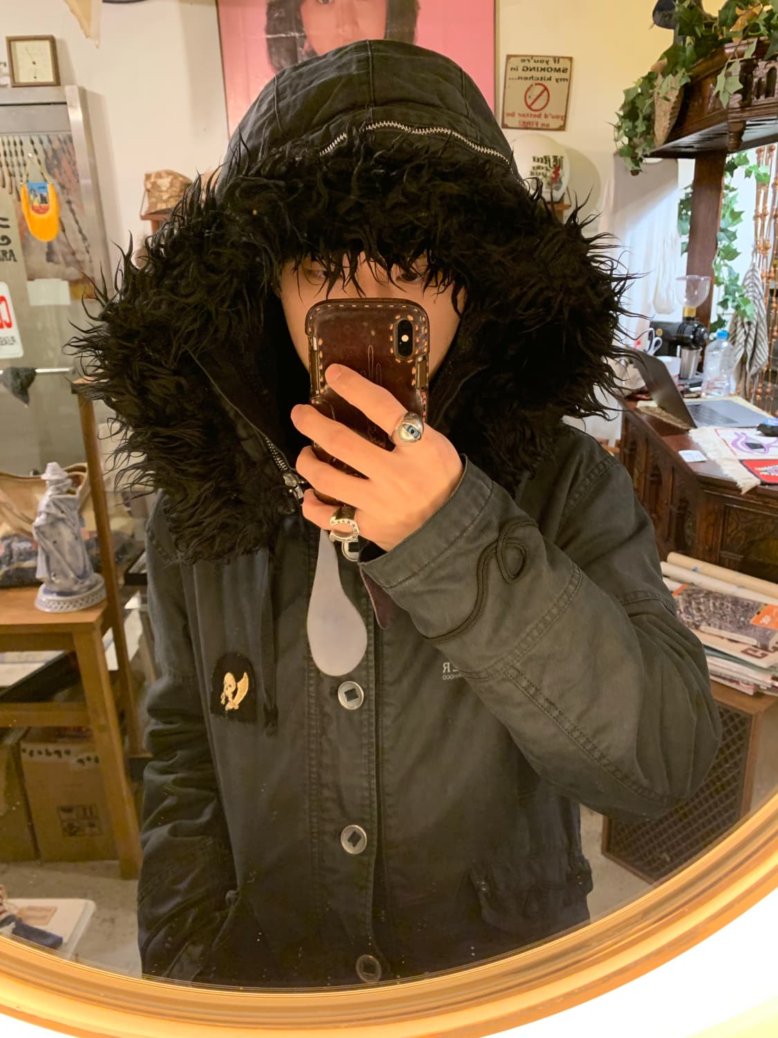 Luker by neiborhood 해골 패치 파카 상품이미지3