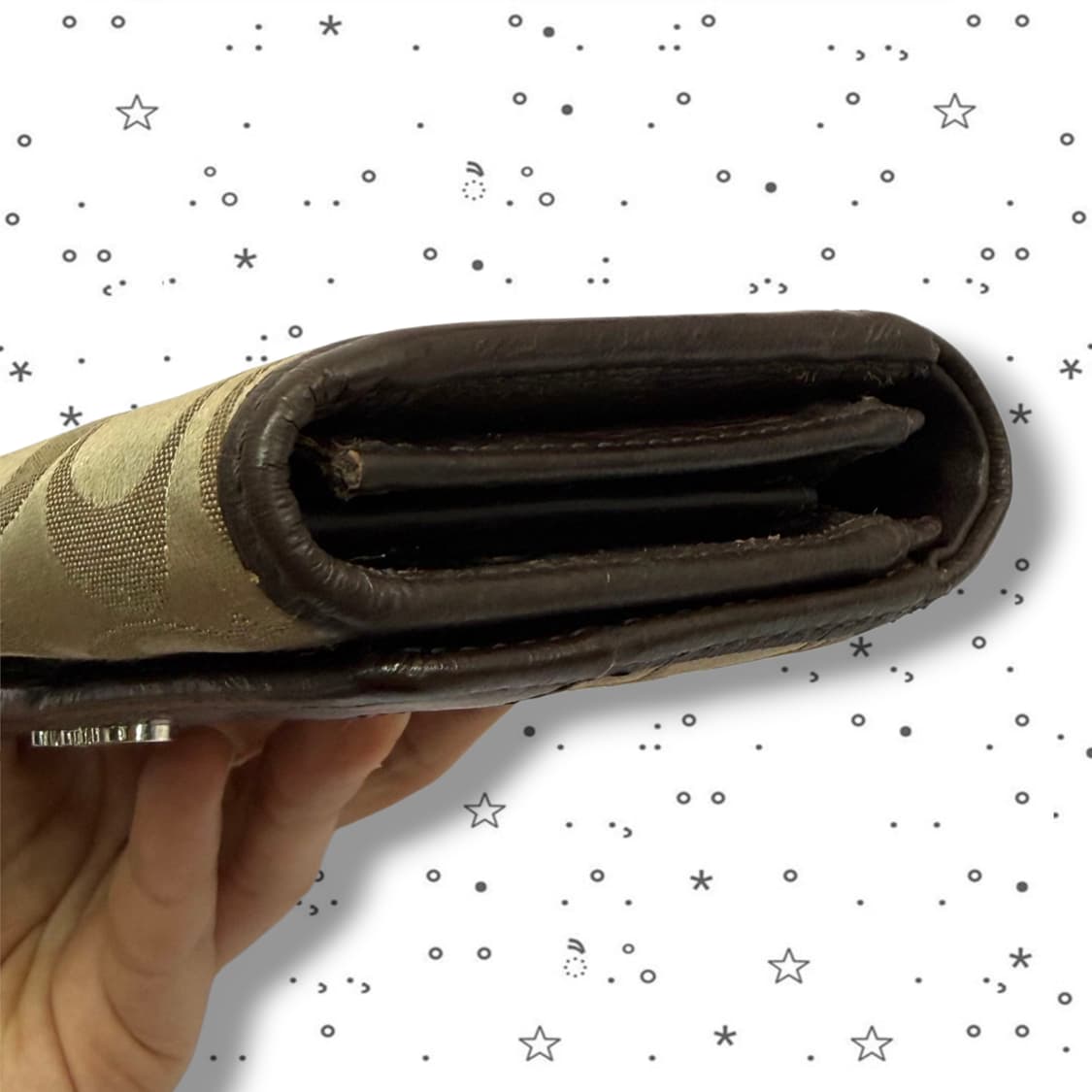 Coach 코치 시그니처 캔버스 중지갑 상품이미지9