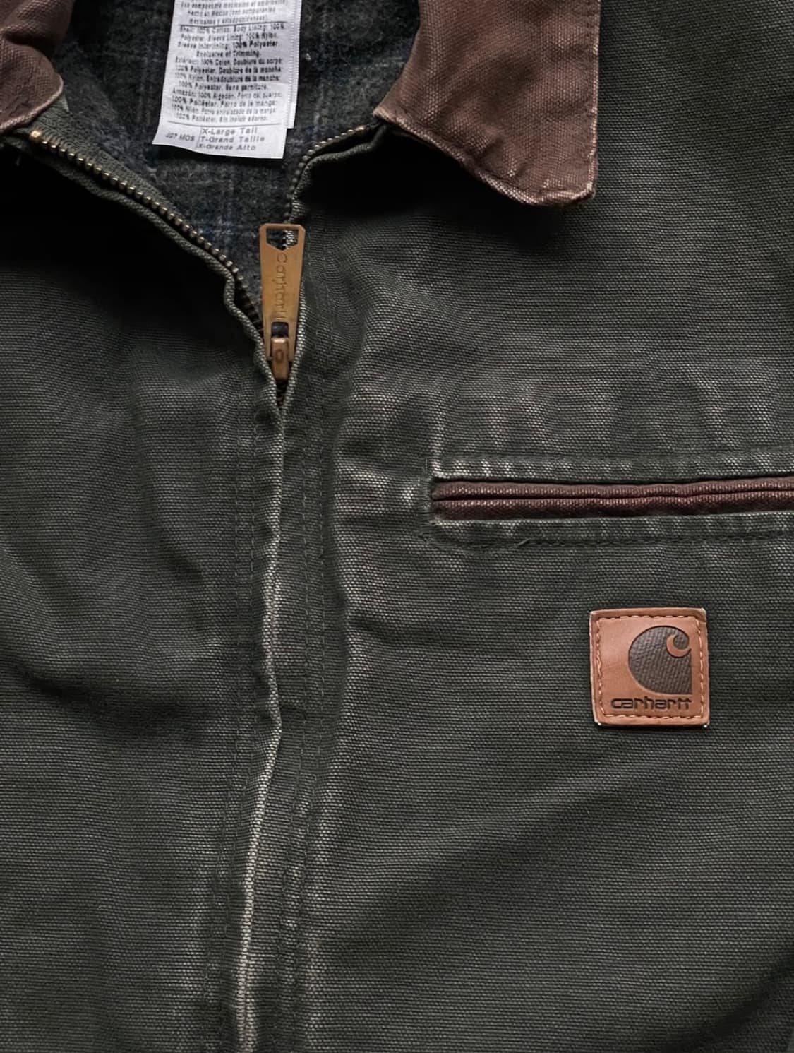 칼하트 J97 디트로이트 자켓 모스그린 mos XL carhartt 상품이미지4