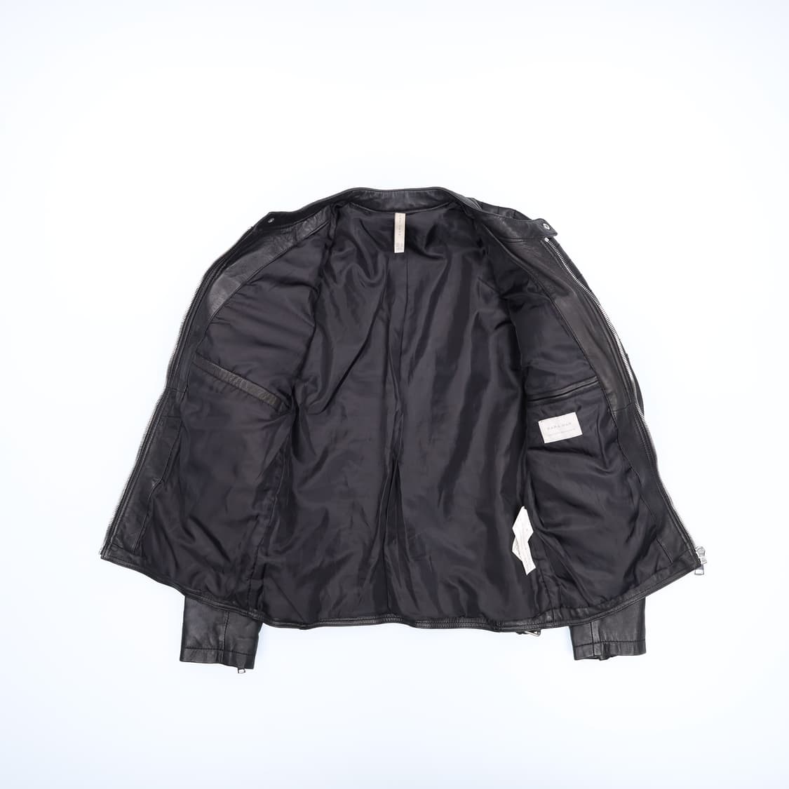 M 자라 맨 양가죽 싱글 라이더 자켓 블랙 4219 상품이미지3