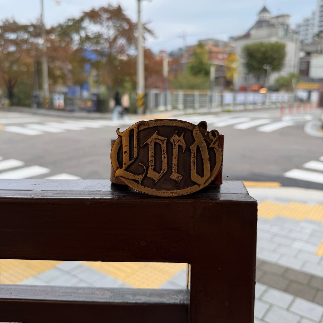 vtg 빅 버클 레더 벨트 상품이미지1