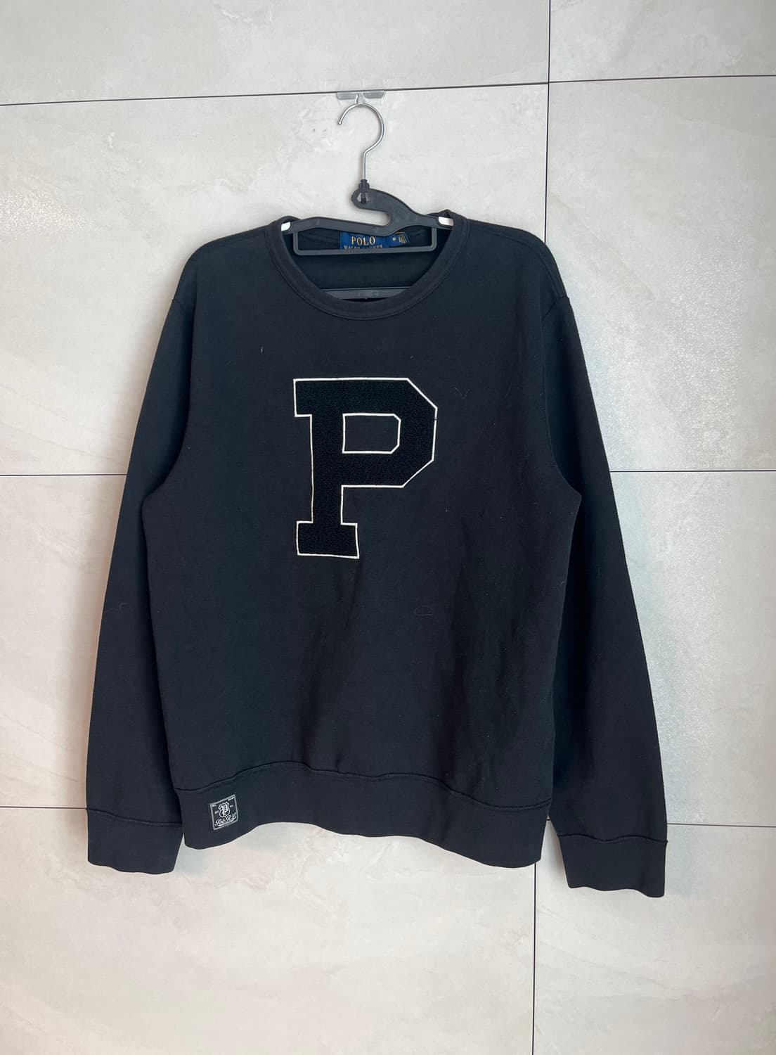 폴로 랄프로렌 P 로고 크루넥 맨투맨 티셔츠 [M] 상품이미지3