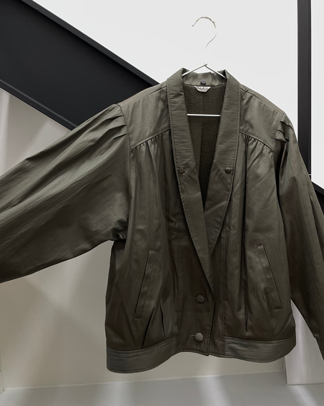 빈티지 울 칼라 탈부착 자켓 상품이미지3