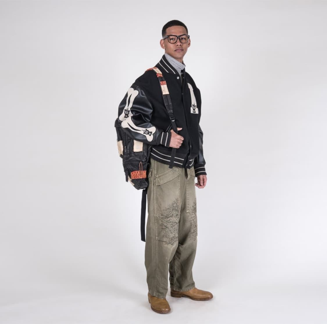 아이파이브본즈 맛 바시티자켓 상품이미지1