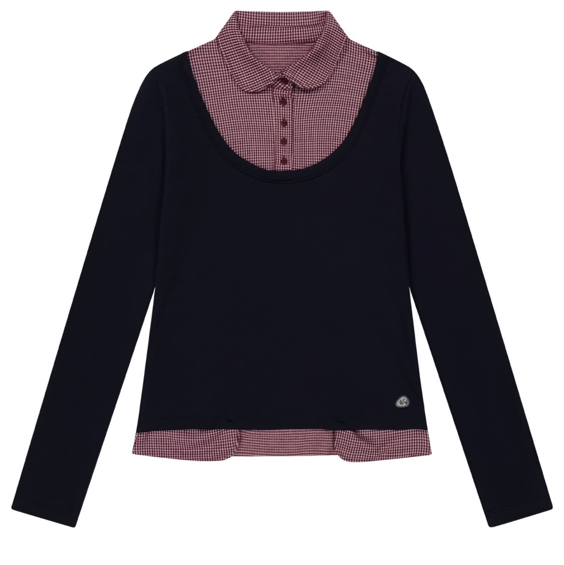 REVERSIBLE COLLAR LONGSLEEVES NAVY 상품이미지1