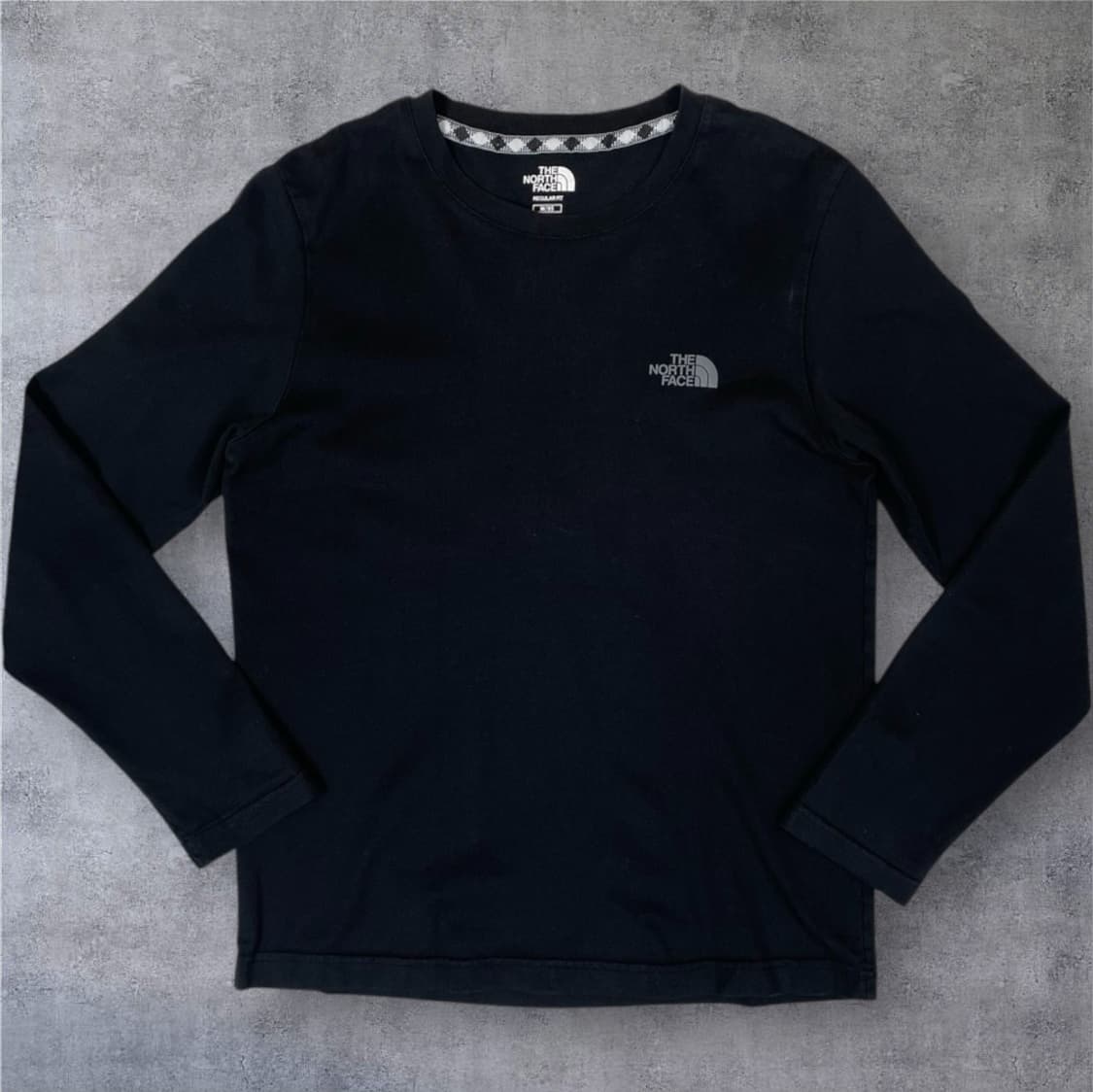 노스페이스 블랙 로고 롱슬리브 긴팔 티셔츠 M(95) 상품이미지1