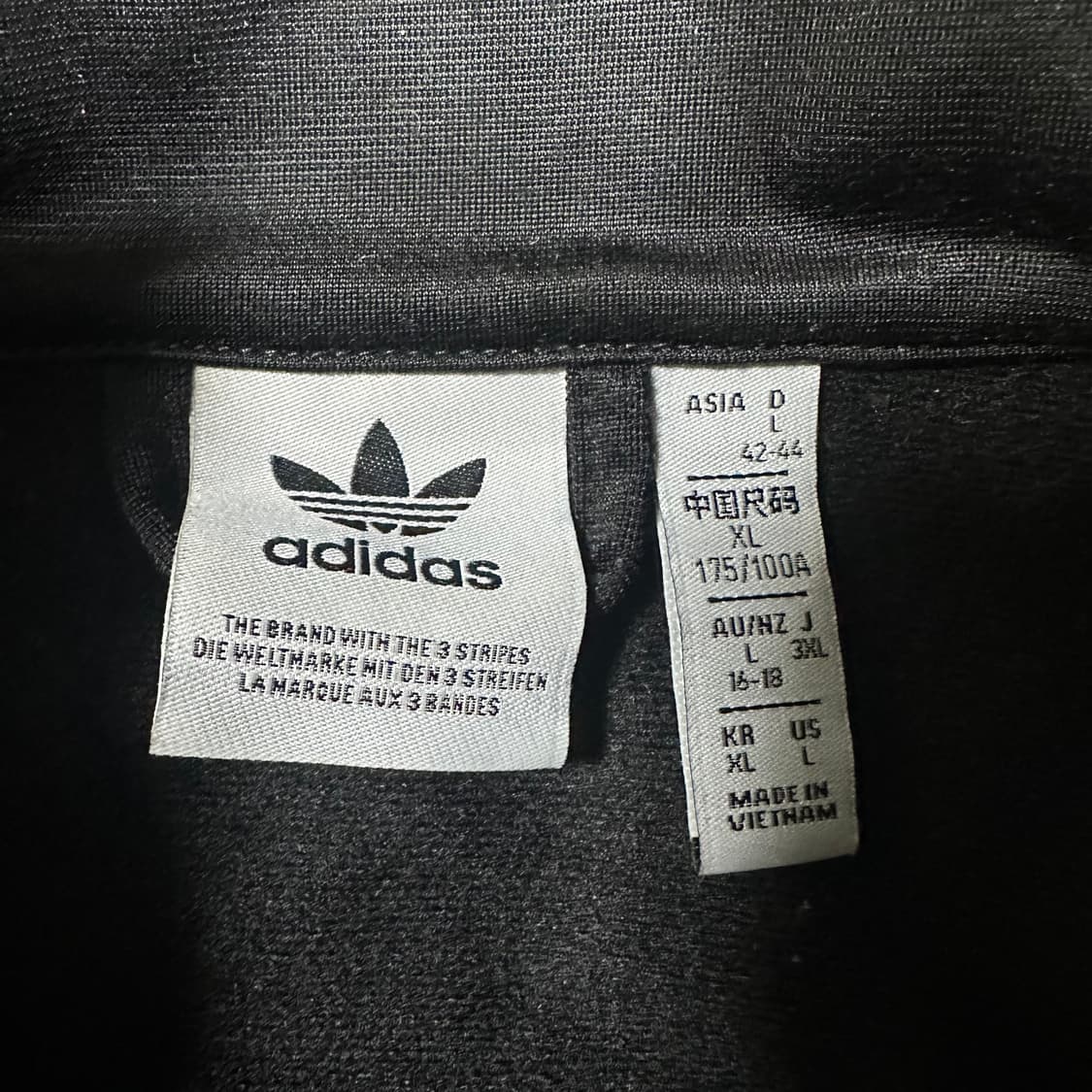 ✨ (바배) 아디다스 파이어버드 블랙 트랙탑 져지 상품이미지3