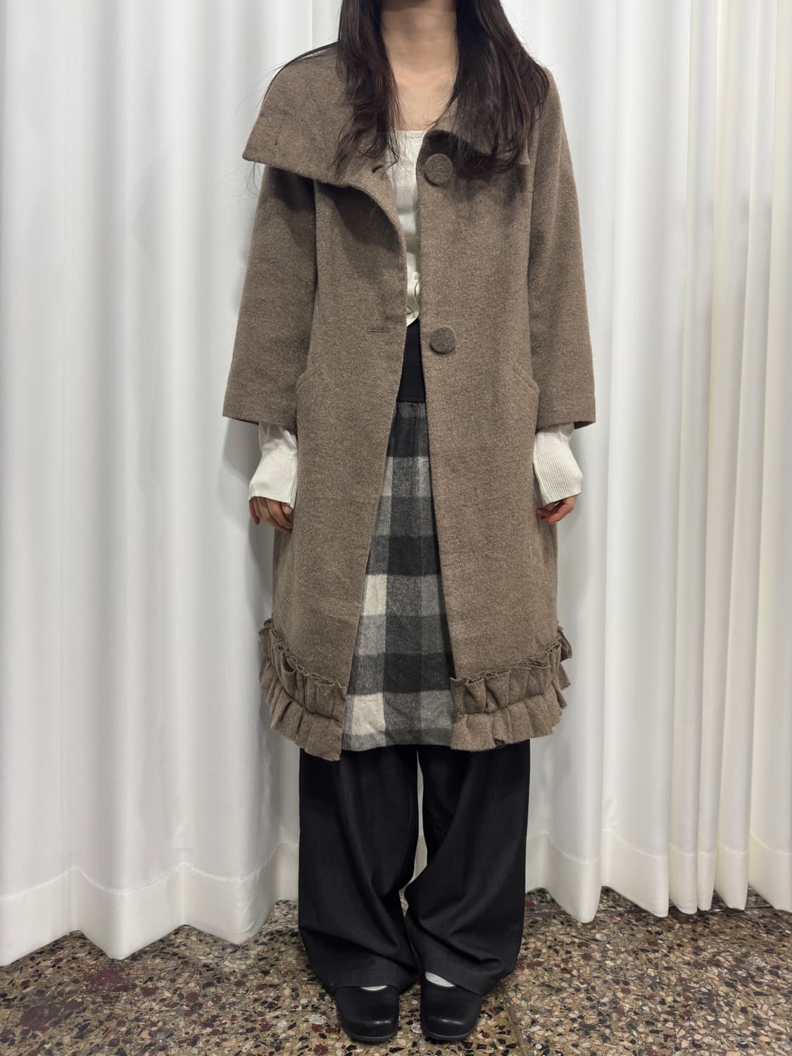 lovely highneck coat 상품이미지1