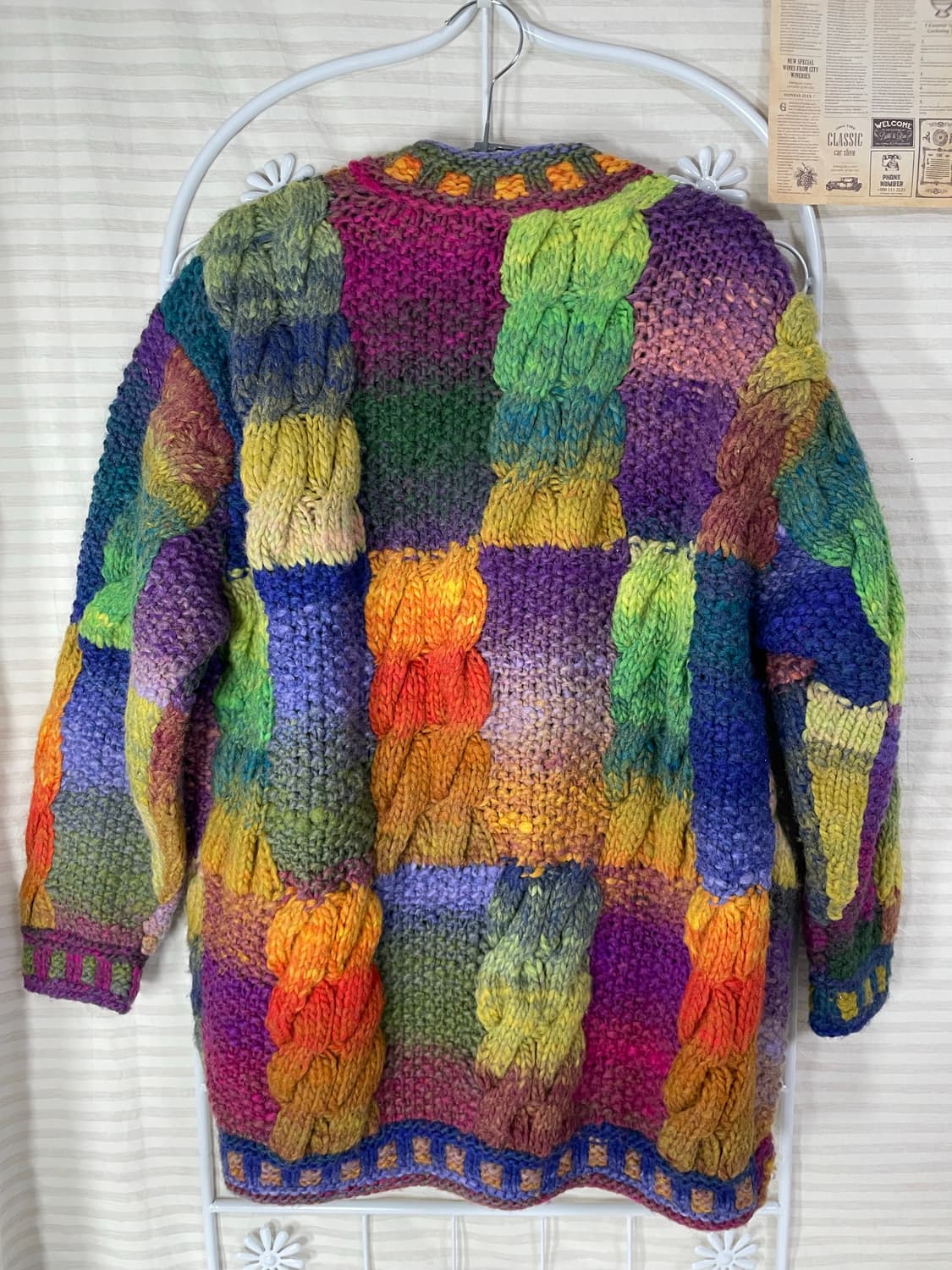 빈티지 레인보우 니트 코이찬 873 y2k 스트릿 모리 갸루 일본빈티지 상품이미지2