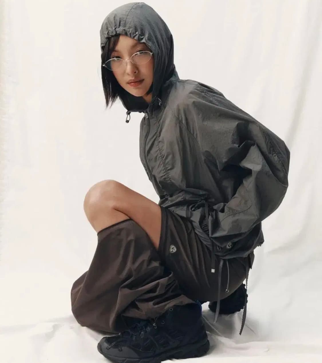 suu 스마트어반유즈풀 리본 윈드브레이커 웜그레이 코이세이오 상품이미지2