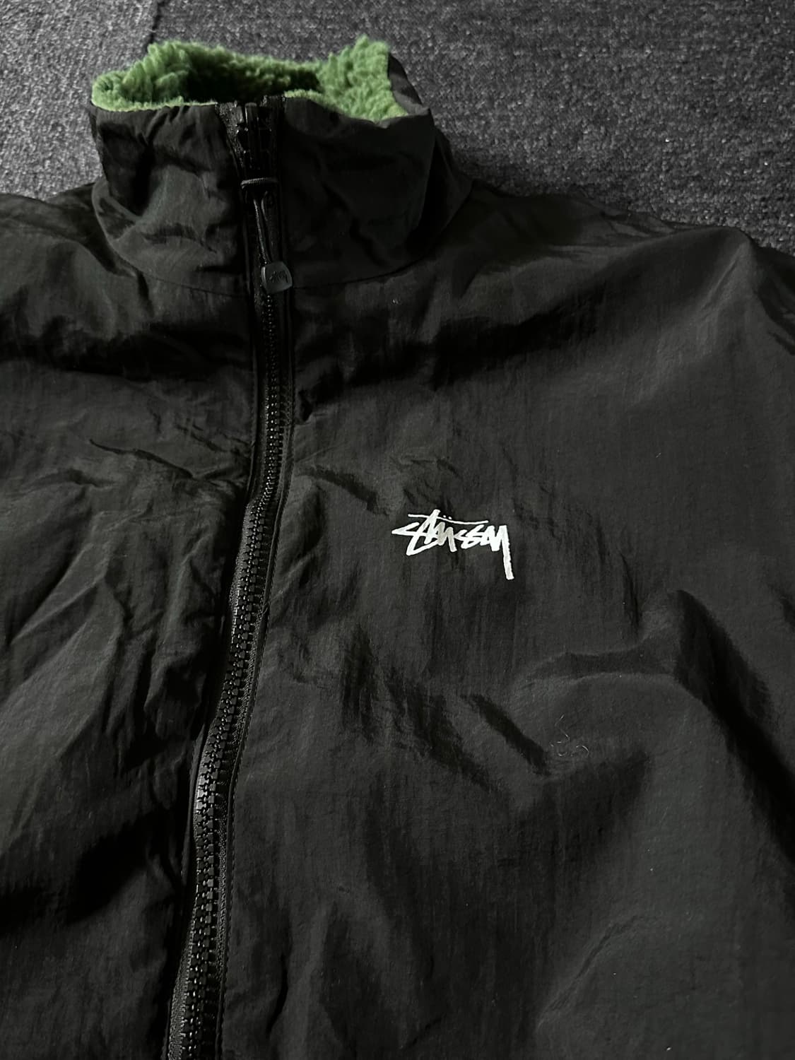 Stussy 스투시 리버시블 쉐르파 8볼 플리스 자켓 상품이미지4