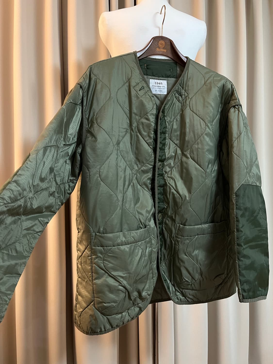 코엔 퀼팅 라이너 올리브 XL 상품이미지1