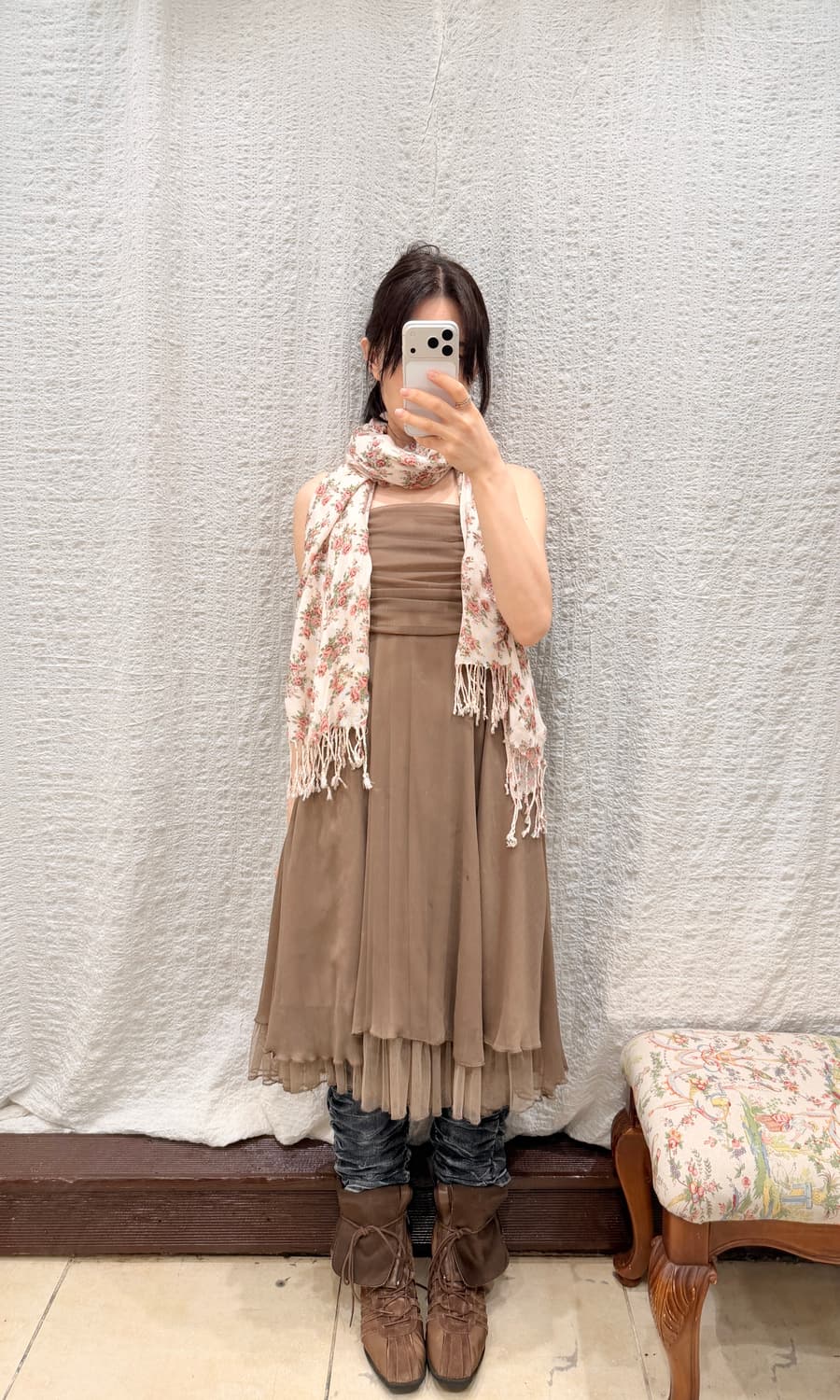 rose pink muffler 상품이미지2