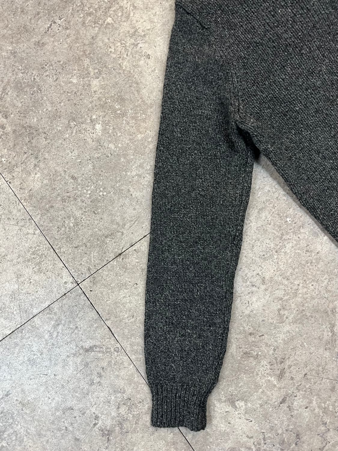 엘엘빈 버튼 니트 딥그레이 M #csz2366 상품이미지7