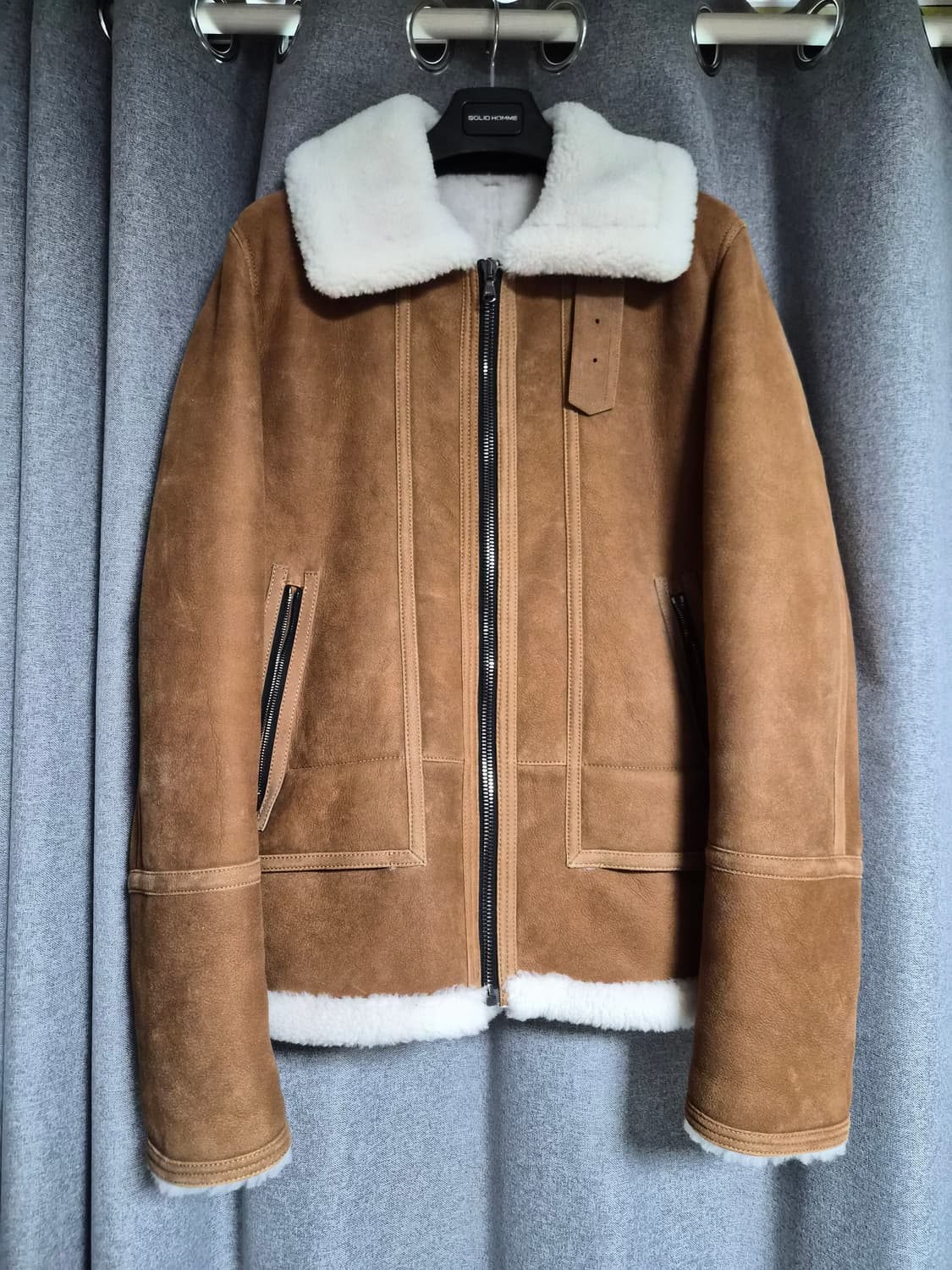 타임옴므 20fw 무스탕 팝니다 우영미 솔리드옴므  상품이미지2