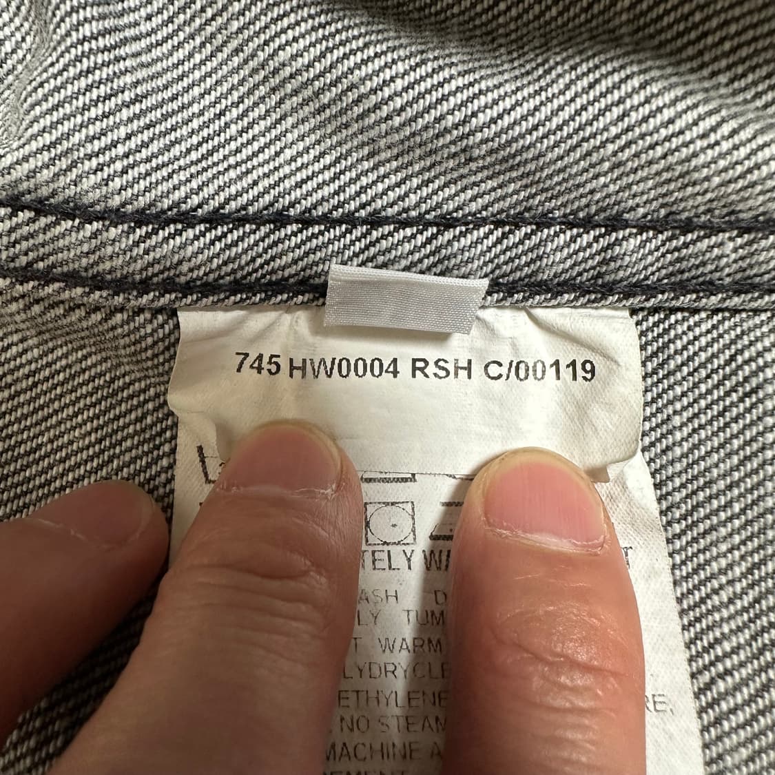 90s 헬무트랭 1세대 흑청 자켓 48사이즈 상품이미지9