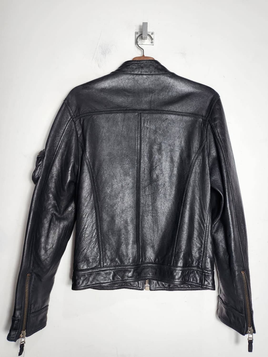 L' homme en Cuir 멀티 포켓 가죽 자켓 상품이미지8